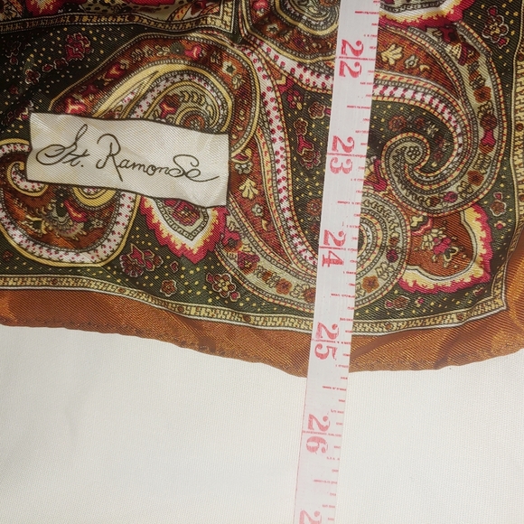 Vintage St. Ramonse paisley scarf or banda… - Picture 5 of 7